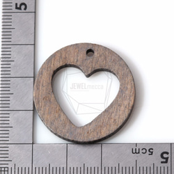 BSC-153-G【4個入り】ハートウッドビーズ,heart Wooden Beads /30mm x 30mm 5枚目の画像