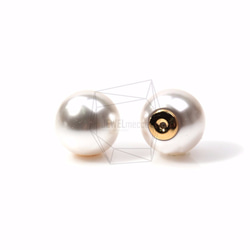 ERG-355-C【8個入り】パールキャッチ,Imitation pearl catch,Earrings catch 2枚目の画像
