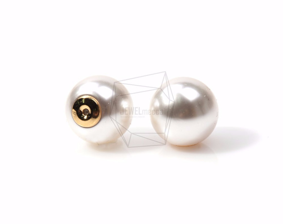 ERG-355-C【8個入り】パールキャッチ,Imitation pearl catch,Earrings catch 3枚目の画像