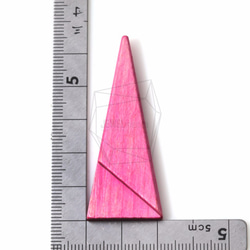 BSC-161-G [4件]三角木珠子，三角木珠 第5張的照片