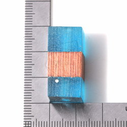 BSC-177-G【2個入り】フォーマイカ +ウッドキューブビーズ,Formica+Wooden Cube Beads 5枚目の画像