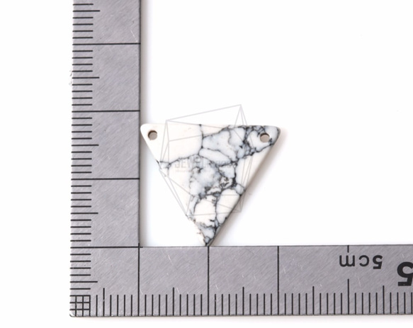 STO-027-G [2片]天然石材三角形挂件，天然石材三角形 第5張的照片