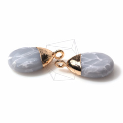 STO-034-G【2個入り】合成石ペンダント,stone Pendant 3枚目の画像