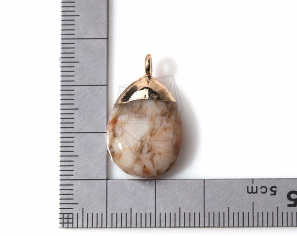 STO-035-G【2個入り】合成石ペンダント,stone Pendant 5枚目の画像