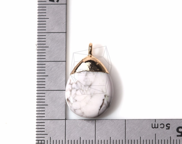 STO-037-G【2個入り】合成石ペンダント,stone Pendant 5枚目の画像