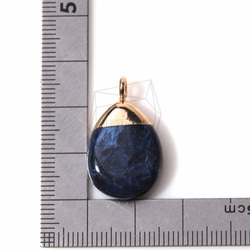 STO-039-G【2個入り】合成石ペンダント,stone Pendant 5枚目の画像