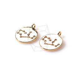 PDT-1010-G【2個入り】星座/乙女座（オトメ座）,Constellation(Virgo)Pendant 2枚目の画像