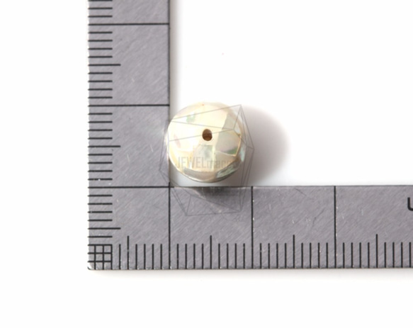 PEA-009-G [4片]鑲嵌母珍珠珠，珍珠馬賽克母圓球形 第5張的照片