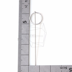 ERG-361-MR [2個]圓形穿孔，光滑的圓形耳環鉤 第5張的照片