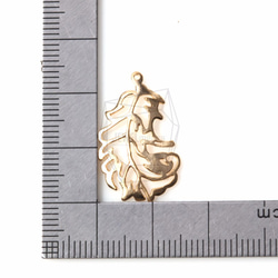 PDT-1026-MG【4個入り】リーブペンダント,leaves Pendant / 15mm x 25mm 5枚目の画像