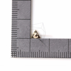ERG-379-MG [2 件] 紋理三角形耳環 第5張的照片