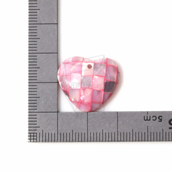 PEA-031-G [2件]馬賽克心臟母親的珍珠珠，珍珠鑲嵌的圓母親 第5張的照片