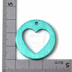 BSC-217-G [4件]心材珠，心臟木珠/30毫米點¯x30毫米 第5張的照片