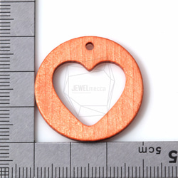 BSC-218-G [4件]心材珠，心臟木珠/30毫米點¯x30毫米 第5張的照片