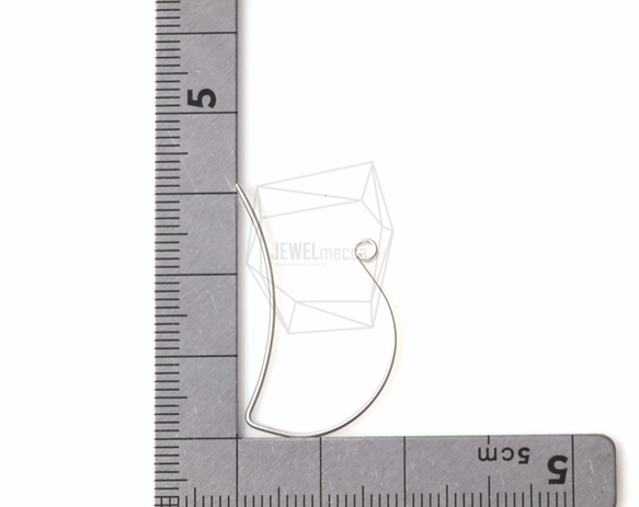 ERG-388-MR【4個入り】ベントワイヤーイヤーフック,Bent Wire Ear Hook 5枚目の画像