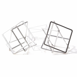 PDT-1058-MR【2個入り】マルチスクエアチャーム,Intertwined Square Pendant 1枚目の画像