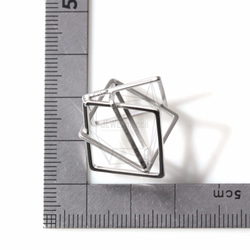 PDT-1059-MR [2個]多方形吊飾，交織在一起的方形吊墜 第5張的照片