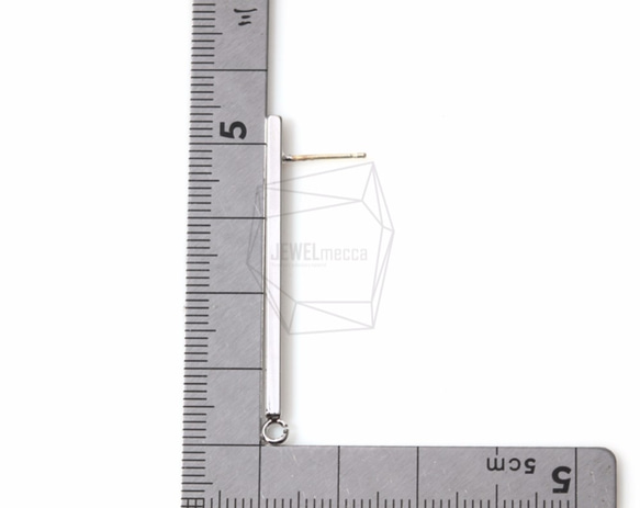 ERG-410-R [2件]長條形耳環 第5張的照片