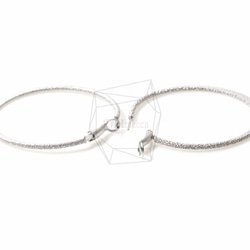 ERG-411-MR [2 件] 紋理圈形耳環柱 第3張的照片