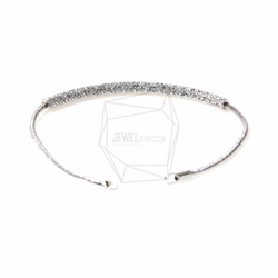 BRA-022-R【1個入り】テクスチャラウンドバーブレスレット,Textured Round Bar Bracelet 3枚目の画像