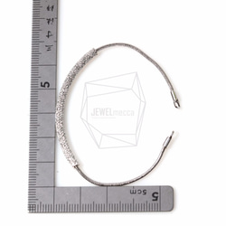 BRA-022-R【1個入り】テクスチャラウンドバーブレスレット,Textured Round Bar Bracelet 5枚目の画像