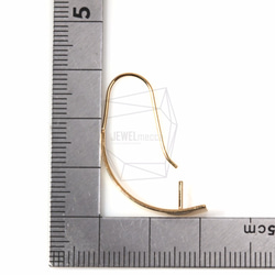 ERG-418-G [2件]弧形板鉤耳環 第5張的照片