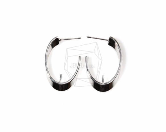 ERG-419-R【2個入り】カーブワイドプレートフック,Curved Wide Plate Hook Earring 1枚目の画像