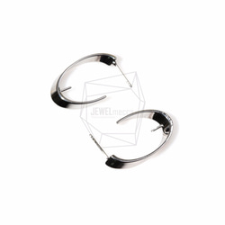 ERG-419-R【2個入り】カーブワイドプレートフック,Curved Wide Plate Hook Earring 3枚目の画像