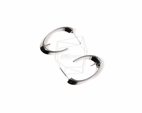 ERG-419-R【2個入り】カーブワイドプレートフック,Curved Wide Plate Hook Earring 3枚目の画像