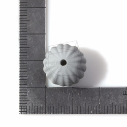 BSC-240-G [4片]橡膠丙烯酸珠圓珠，羅紋圓形橡膠邊 第5張的照片
