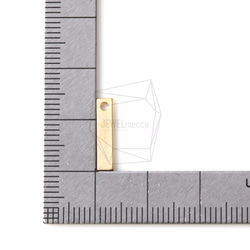 PDT-1073-MG 【2件】迷你方形扁條吊墜，方形扁條吊墜 第5張的照片