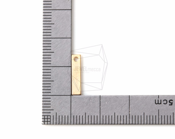 PDT-1073-MG 【2件】迷你方形扁條吊墜，方形扁條吊墜 第5張的照片