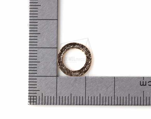 PDT-1091-G【4個入り】テクスチャリングペンダント,Textured Ring Pendant 5枚目の画像