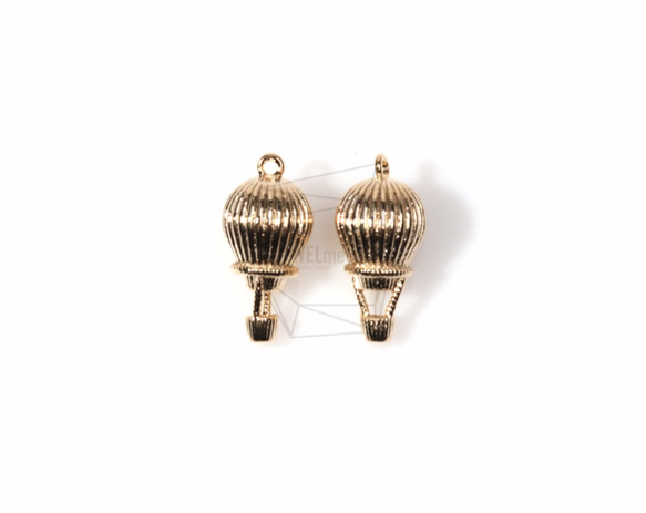 PDT-1092-G【2個入り】エアバルーンペンダント,Hot Air Balloon Pendant 1枚目の画像