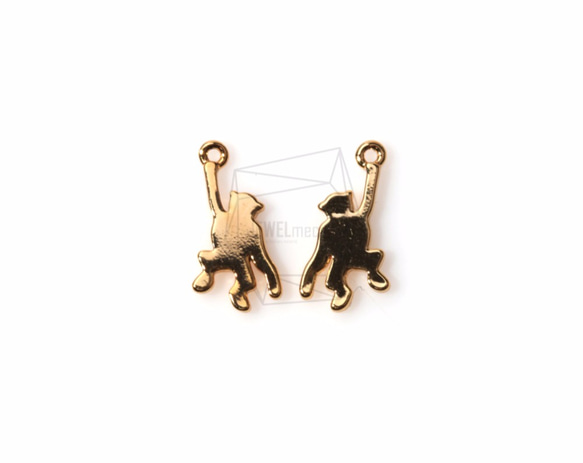 PDT-1093-G【2個入り】ハンギングモンキーペンダント,Hanging Monkey Pendant 1枚目の画像