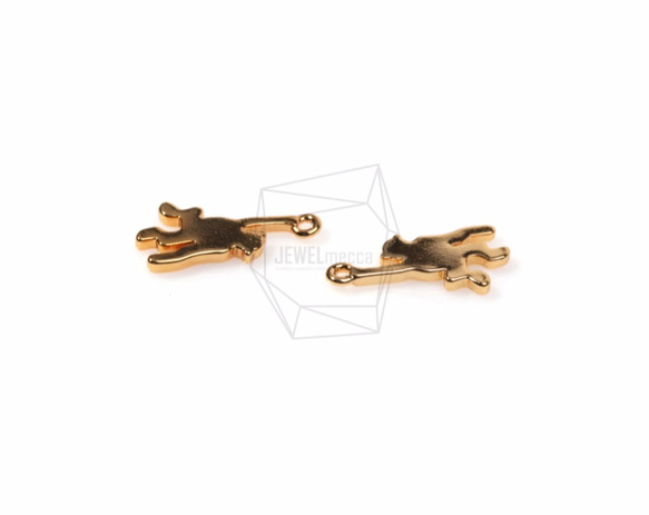 PDT-1093-G【2個入り】ハンギングモンキーペンダント,Hanging Monkey Pendant 3枚目の画像