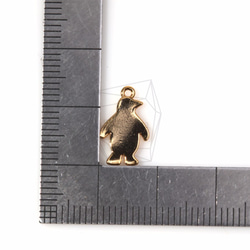 PDT-1094-G [2件]企鵝吊墜/ 8mm x 12mm 第5張的照片