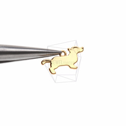 PDT-1097-G【2個入り】ウィーナードッグペンダント,Wiener Dog Pendant 4枚目の画像