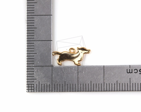 PDT-1097-G【2個入り】ウィーナードッグペンダント,Wiener Dog Pendant 5枚目の画像