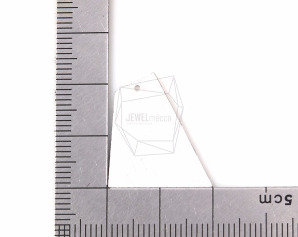 PDT-1151-MR【2個入り】テクスチャロンバスペンダント,Textured Rhombus Pendant 5枚目の画像