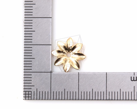 PDT-1107-MG [2個]花吊墜，花吊墜/ 13mm x 13mm 第5張的照片