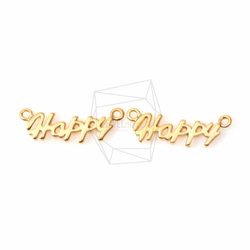 CNT-139-MG【2個入り】ハッピーペンダント,Happy Charm/15mm x 5mm 1枚目の画像