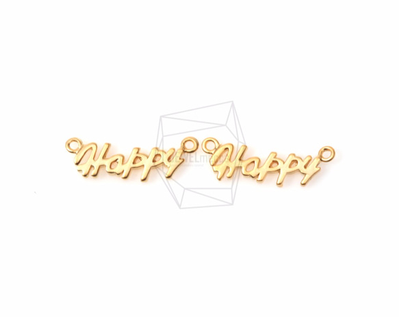 CNT-139-MG【2個入り】ハッピーペンダント,Happy Charm/15mm x 5mm 1枚目の画像