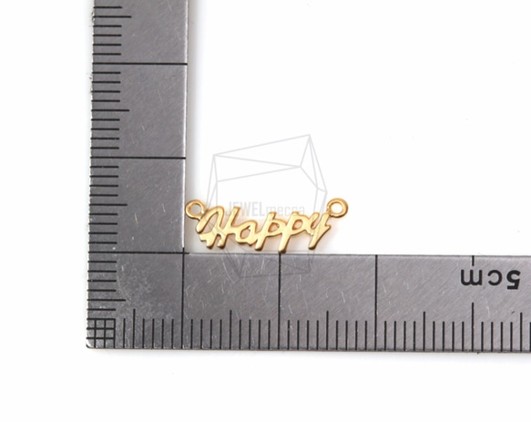 CNT-139-MG【2個入り】ハッピーペンダント,Happy Charm/15mm x 5mm 5枚目の画像