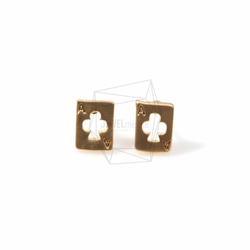 ERG-443-MG【2個入り】 スペードカットアウトピアス,Spade Cutout Earring Post 1枚目の画像