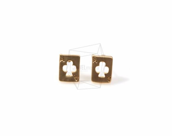 ERG-443-MG【2個入り】 スペードカットアウトピアス,Spade Cutout Earring Post 1枚目の画像