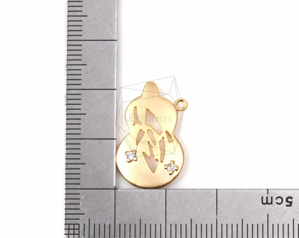 PDT-1116-MG【2個入り】CZカットアウトペンダントペンダント,CZ Cutout Pendant 5枚目の画像