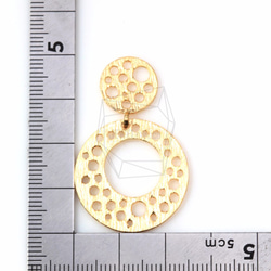 PDT-1120-MG [2個]圓形切口環吊墜，圓形切口環 第5張的照片