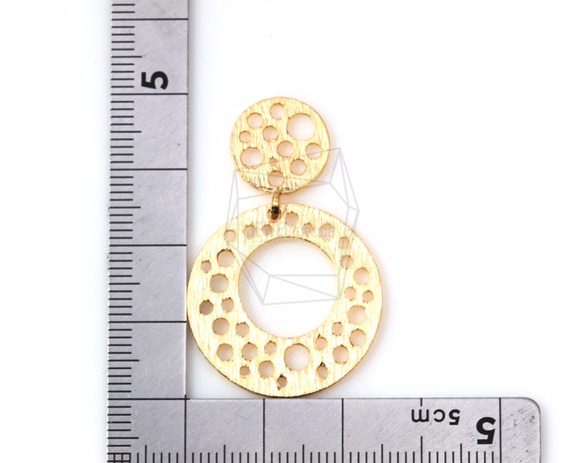 PDT-1120-MG [2個]圓形切口環吊墜，圓形切口環 第5張的照片