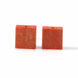 BSC-260-G【5個入り】スクエアウッドビーズ,Square Wooden Beads /10mm x 10mm 2枚目の画像